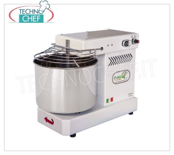 FAMAG - Grilletta, 8 Kg Spiral Mixer, 10 VITESSES, mod. IM8 / 230 Batteur à spirale professionnel FAMAG à tête fixe et bol de 11 litres, capacité de pâte 8 Kg, 10 VITESSES, V 230/1, kW 0,35, poids 30 Kg, dim.mm.520x280x530h