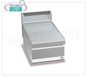 TECHNOCHEF - DESSUS NEUTRE avec TIROIR, 1 module de 400 mm, Mod.N7T4BC PLAN DE TRAVAIL NEUTRE avec TIROIR COULISSANT, BERTOS, Ligne MACROS 700, Série WORKING, 1 module de 400 mm, Poids 16 Kg, dim.mm.400x700x290h