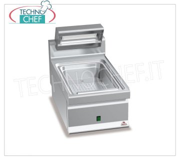 TECHNOCHEF - Chauffe-plats électrique professionnel, 1 module TOP, Kw.1,1, Mod.E7SP-4B RÉCHAUFFEUR ÉLECTRIQUE, BERTOS, Ligne MACROS 700, Série CONSTANT, 1 module TOP, V.230/1, Kw.1,1, Poids 19 Kg, dim.mm.400x700x290h