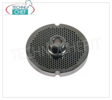 MOULE PERFORÉE EN ACIER INOXYDABLE 304 pour HACHOIR À VIANDE Type 8 Plaque de moule en acier inoxydable pour hachoir à viande Type 8, avec trous de 2 mm de diamètre.