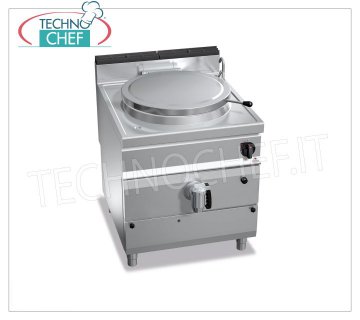 TECHNOCHEF - Marmite à Gaz Cylindrique de 100 lt, Chauffage direct, Mod.G9P10D CHAUDIÈRE CYLINDRIQUE À GAZ 100 litres, BERTOS, Ligne MAXIMA 900, Série HIGH-TECH, à chauffage direct, puissance thermique Kw.20,9, Poids 108 Kg, dim.mm.800x900x900h