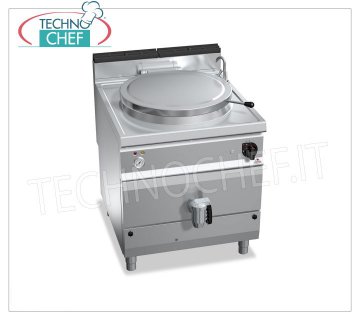 TECHNOCHEF - Casserole cylindrique gaz 100 litres, chauffage indirect, Mod.G9P10I POT CYLINDRIQUE À GAZ 100 litres, BERTOS, ligne MAXIMA 900, Série HIGH-TECH, avec chauffage indirect, puissance thermique Kw.20,9, Poids 139 Kg, dim.mm.800x900x900h