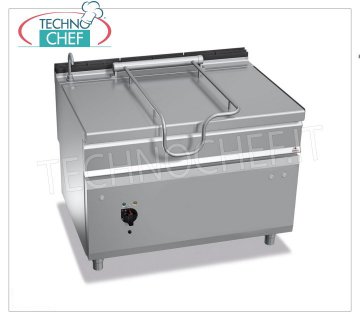 Technochef - Sauteuse électrique, Renversement motorisé, Capacité lt.120, Mod.E9BR12/I+RM Sauteuse basculante électrique, BERTOS, Ligne MAXIMA 900, Série MAXI-120, avec cuve en acier inoxydable de 120 litres, basculement motorisé, V.400/3+N, Kw.14,4, Poids 205 Kg, dim.mm.1200x900x900h