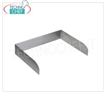 Porte-plateau en acier inoxydable satiné, conçu pour accueillir des plateaux d'une taille maximale de 590x460 mm, dim. mm. 605x460x115