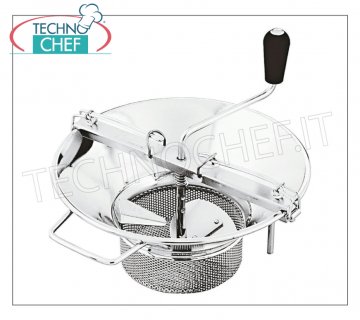 moulin alimentaire Moulin à légumes en acier inoxydable d'emploi, diamètre cm.37, avec grille de 3 mm