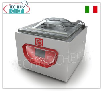 Machine sous vide professionnelle à cloche, chambre mm 520 x 520 x 220 h, barre de soudure 500 mm, pompe à vide 20 m³/h