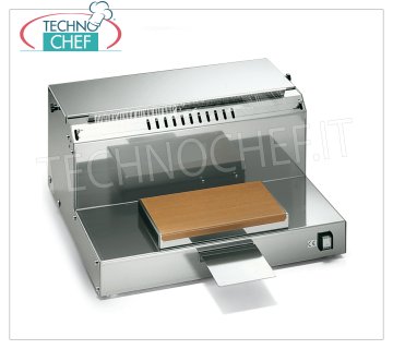 Machine d'emballage manuelle de paillasse avec plaque chauffante, pour film en bobines de 50 cm de large, Mod.DISPENSER 50M2