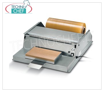 Machine d'emballage manuelle de paillasse à surface chaude, pour film en bobines de 50 cm de large, Mod.DISPENSER51M