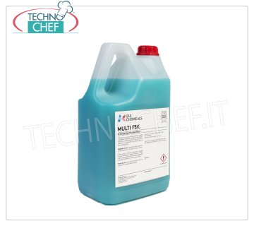 Nettoyant multi-surfaces - 5 lt Détergent nettoyant adapté à toute surface lavable, élimine les stries, les taches et les légères contaminations, agréablement parfumé, ne laisse pas de traces, séchage facile - réservoir de 5 litres