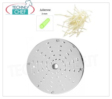 Disque coupe-légumes julienne 3 mm Disque à tronçonner julienne de 3 mm d'épaisseur