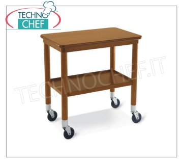 chariots Guéridon Panier guéridon bois noyer massif, taille mm 770x400x800h