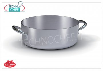 Ballarini - CASSEROLE BASSE en Aluminium 2 poignées, épaisseur 3 mm, Professionnelle