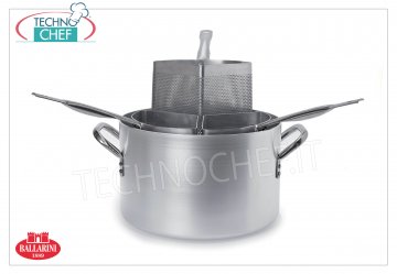 Ballarini - CUISEUR À PÂTES Aluminium 3 PANIERS, diamètre 360 ​​mm, hauteur 220 mm