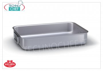 Ballarini - PLATEAU ROSACE HAUTE 2 poignées en Aluminium, épaisseur 3 mm, Professionnel