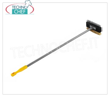 LILLY - Double brosse en acier inoxydable / laiton pour four 105 cm, Mod.70930