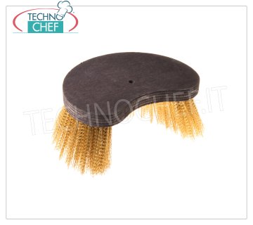 LILLY- Brosse de rechange en laiton demi-lune, Mod.70954 Vadrouille en laiton demi-lune de rechange pour brosse Mod.70929.