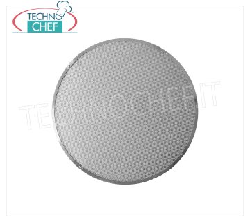 Écran à pizza rond en aluminium Ø 33, Mod.71466 Grille de cuisson à pizza ronde en aluminium, LILLY, diamètre 33 cm.