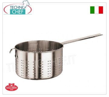 Ballarini Professionale - CHAUFFE-PÂTE CYLINDRIQUE 1 poignée en ACIER INOXYDABLE 18/10, Série 9200 CHAUFFE-PÂTE CYLINDRIQUE 1 poignée, SÉRIE 9000, en INOX 18/10, diamètre 200 mm, hauteur 120 mm