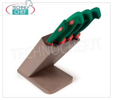 Sanelli - BLOC DE 4 COUTEAUX, teinté TABAC - Ligne PREMANA PROFESSIONAL - 927604