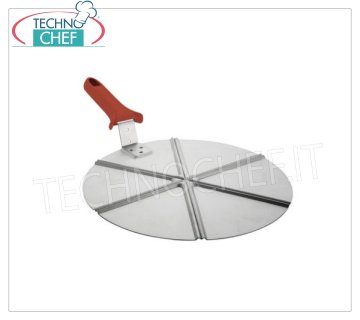 TECHNOCHEF - Assiette en aluminium pour pizza, Ø 30 cm, Mod.941A / 30 Plateau à pizza en aluminium anodisé, à découper en 6 coupes, diamètre 30 cm.