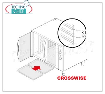 TECHNOCHEF - Armoire Prover pour 14 plateaux de 600x400 mm ARMOIRE DE PROTECTION avec 2 portes vitrées pour 14 PLATEAUX DE PÂTISSERIE de 60x40 cm, avec HUMIDIFICATEUR adapté comme base pour FOURS de 3, 5 et 8 plateaux, V.230/1, Kw 2,6, Poids 83 Kg, dim.mm. 960x840x780h