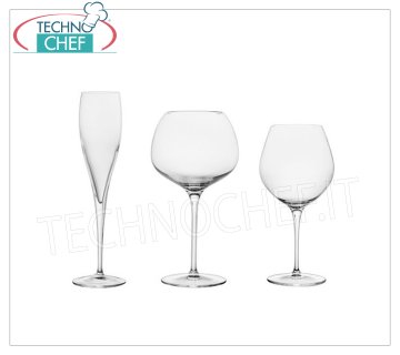 Verres pour la table - série complète coordonnée FLÛTE PERLAGE, LUIGI BORMIOLI, Vinoteque Collection Cristallino Dégustation