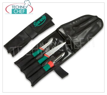 Sanelli - POCKET CHEF ROLL 3 COUTEAUX PROFESSIONNELS PREMANA, Mod.980603