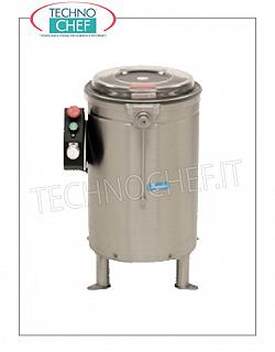 Laveuse essoreuse à légumes Centrifugeuse pour légumes en acier inoxydable, capacité 14 litres, charge de production 2,5 Kg, vitesse 520 tr/min, V.400/3, Kw.0,09, Poids 25 Kg, dim.mm.460x500x670h