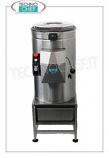 Éplucheurs polyvalents Éplucheurs polyvalents, capacité de production 600 Kg/h, charge 15 Kg, V.400/3, Kw.0,5, Poids 68 Kg, dim.mm.410x620x1110h