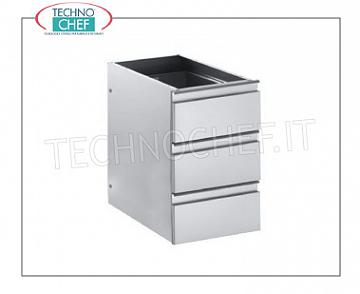 Kit de 3 tiroirs pour tables réfrigérées Mod.TN