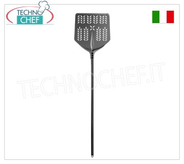 Pelle à pizza carrée perforée pour la cuisson en aluminium anodisé dur 33x33 cm, ligne Tulip