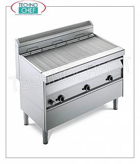 GRIL GAZ VAPEUR, version MOBILE, 3 modules - ARRIS - Série 700 - Demander un devis GRILL VAPOR GAZ version armoire, 3 MODULES avec commandes indépendantes avec 3 ZONES DE CUISSON mesurant 390x470 mm, complet avec grille à tige, puissance thermique 31,50 kw, dimensions extérieures 1195x700x850h mm