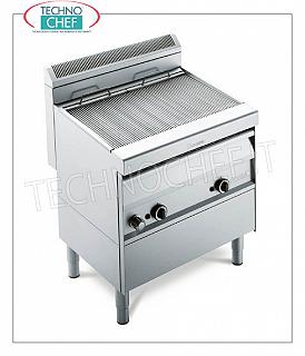 GRIL GAZ VAPEUR, version MOBILE, 2 modules - ARRIS - Série 700 - Demander un devis GRILL VAPOR GAZ version armoire, MODULE DOUBLE avec commandes indépendantes avec 2 ZONES DE CUISSON de 390x470 mm, complet avec grille à tige, puissance thermique 21,00 kw, dimensions extérieures 800x700x850h mm