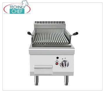 Technochef - COMPTOIR GRILL EN PIERRE DE LAVE, Kw.7,00 COMPTOIR GRILLE EN PIERRE DE LAVE, Ligne 700, puissance thermique 7,00 Kw, dim.mm.400x700x547h