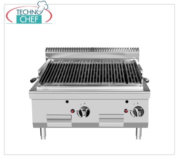 Technochef - COMPTOIR GRILL EN PIERRE DE LAVE, Kw.14,00