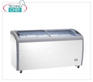Congélateur coffre horizontal, lt. 300, Portes vitrées, Temp. 0+8°C / ≤ -18 °C, Classe F, Mod.AX300CFG