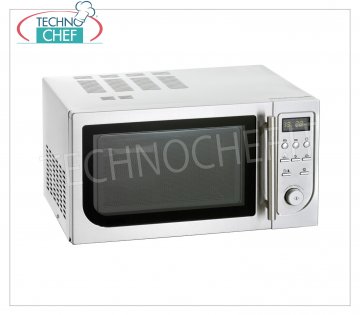 FOUR COMBINÉ MULTIFONCTION : MICRO-ONDES, CONVECTION CONVECTION et GRIL avec COMMANDES NUMÉRIQUES Four COMBINÉ MULTIFONCTION: MICRO-ONDES, CONVECTION CONVECTION et GRIL avec COMMANDES NUMÉRIQUES, capacité de la chambre 25 lt, PUISSANCE RENDU Kw 0,9, dimensions intérieures de la chambre mm 340x344x220h, V.230/1, dimensions extérieures mm 483x422x281h