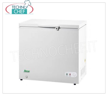Forcar - WELL FREEZER, lt.283, Static, Temp. ≤ -18, Class A +, model G-BD350 Congélateur horizontal, ECO Line, extérieur en acier peint en blanc, capacité lt.283, température ≤ -18, réfrigération statique, ÉCOLOGIQUE en Classe A +, Gaz R600a, V.230 / 1, Kw.0.072, Poids 43 Kg, dim .mm.1035x750x850h