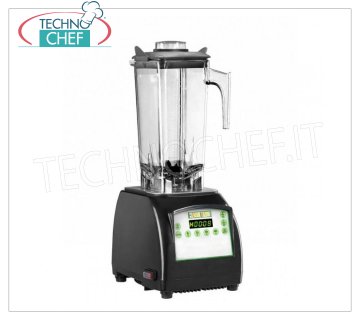 EASYLINE - Technochef, Blender professionnel lt.2, Mod.BL020 Mélangeur, EASYLINE-FIMAR, en plastique avec verre lexan transparent, capacité lt.2, vitesse réglable, V.230 / 1, Kw.1.5, dim.mm.200x260x520h