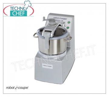 CUTTER-HOMOGEINIZER BLIXER 4, capacité du bol lt.4,5, marque ROBOT COUPE, professionnel CUTTER-HOMOGEINIZER BLIXER 4, Marque ROBOT COUPE, avec réservoir de 4,5 litres - 2 vitesses, 1500-3000 tr / min, Commandes à impulsion, V. 400/3, Kw.1.00, Poids 17.3 kg, Dimensions mm 242x304x444h