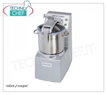 CUTTER-HOMOGEINIZER BLIXER 4, capacité du bol lt.4,5, marque ROBOT COUPE, professionnel CUTTER-HOMOGEINIZER BLIXER 4, Marque ROBOT COUPE, avec réservoir de 4,5 litres - 2 vitesses, 1500-3000 tr / min, Commandes à impulsion, V. 400/3, Kw.1.00, Poids 17.3 kg, Dimensions mm 242x304x444h