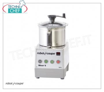 ROBOT COUPE - Cutter-Homogénéisateur Blixer 5-2V, cuve 5,9 lt., 2 vitesses, dim.mm 280x350x500h