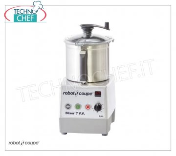 ROBOT COUPE - Coupeur-Homogénéisateur Blixer 7 VV, cuve 7,5 lt., Variateur de vitesse, dim.mm 280x350x535h