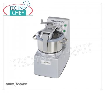 CUTTER-HOMOGEINIZER BLIXER 4, capacité du bol lt.4,5, marque ROBOT COUPE, professionnel CUTTER-HOMOGEINIZER BLIXER 4, Marque ROBOT COUPE, avec réservoir de 4,5 litres - 2 vitesses, 1500-3000 tr / min, Commandes à impulsion, V. 400/3, Kw.1.00, Poids 17.3 kg, Dimensions mm 242x304x444h