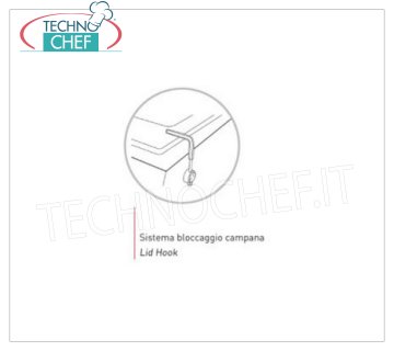 TECHNOCHEF - Support de cloche, Mod.BF Barre d'arrêt de cloche