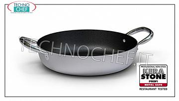 Ballarini - POÊLE à 2 poignées en Aluminium ANTIADHÉSIF, épaisseur 3 mm, Professionnelle