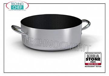 Ballarini - CUISSON BASSE avec 2 poignées en Aluminium ANTIADHÉSIF, Professionnelle