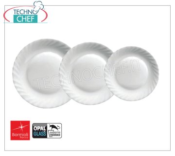 BORMIOLI ROCCO - Collection PRIMA en VERRE OPALE BLANC - Plats de Restaurant