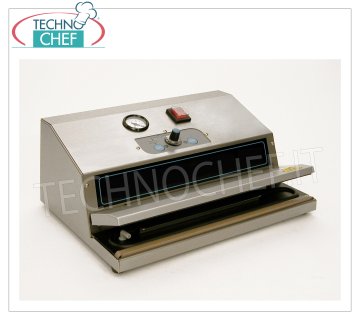 Technochef - Machine à emballer sous vide professionnelle à aspiration externe, barre de soudure de 34 cm
