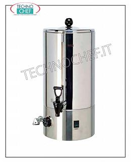 Producteurs d'eau chaude pour les boissons Bain-marie contenant 5 l - 25 tasses de 200 cc., V 230/1, Kw 0,9, mm 296x390x473 h, poids 5 kg.